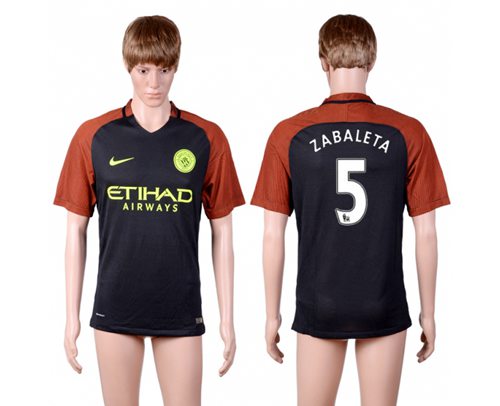 Manchester City #5 Zabaleta Away Soccer Club Jersey